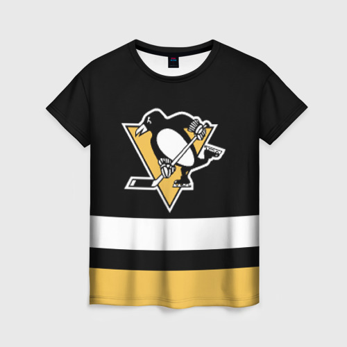 Женская футболка 3D Pittsburgh Penguins, цвет 3D печать