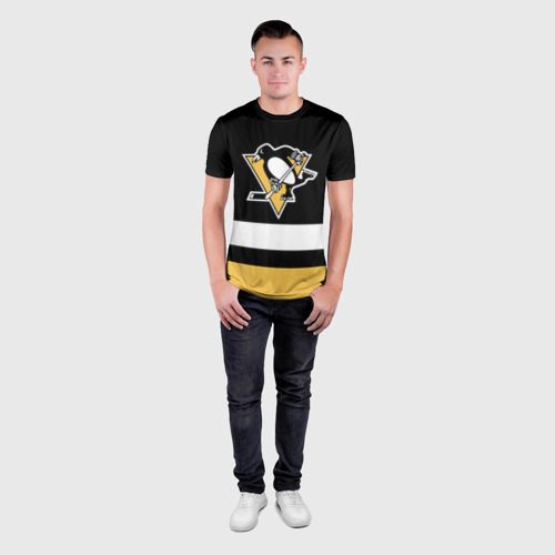 Мужская футболка 3D Slim Pittsburgh Penguins - фото 4