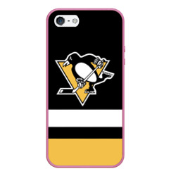 Чехол для iPhone 5/5S матовый Pittsburgh Penguins