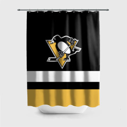 Штора 3D для ванной Pittsburgh Penguins