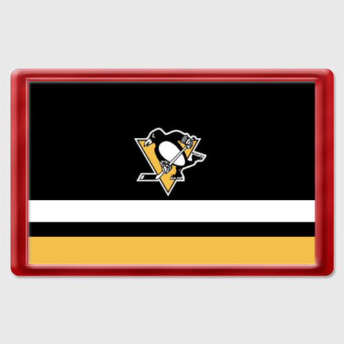 Магнит 45*70 Pittsburgh Penguins, цвет красный