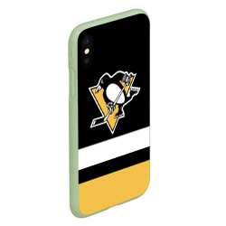 Чехол для iPhone XS Max матовый Pittsburgh Penguins - фото 2