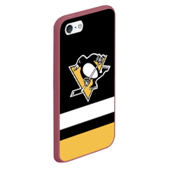 Чехол для iPhone 5/5S матовый Pittsburgh Penguins - фото 2