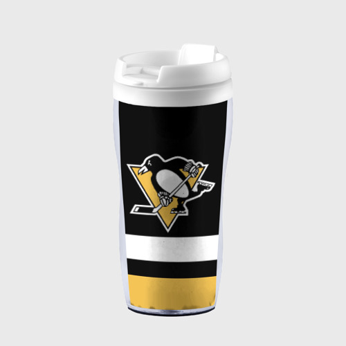 Термокружка-непроливайка Pittsburgh Penguins, цвет белый