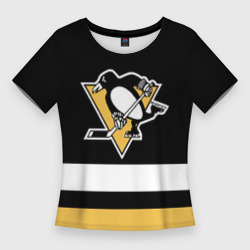 Женская футболка 3D Slim Pittsburgh Penguins