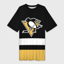 Платье-футболка 3D Pittsburgh Penguins