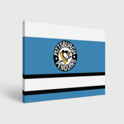 Холст прямоугольный Pittsburgh Penguins blue