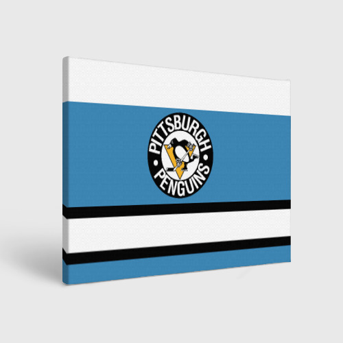 Холст прямоугольный Pittsburgh Penguins blue