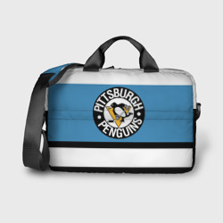 Сумка для ноутбука 3D Pittsburgh Penguins blue