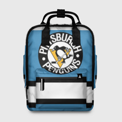 Женский рюкзак 3D Pittsburgh Penguins blue