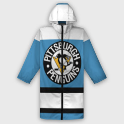 Женский дождевик 3D Pittsburgh Penguins blue