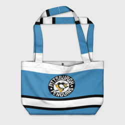 Пляжная сумка 3D Pittsburgh Penguins blue