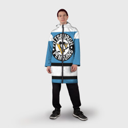 Мужской дождевик 3D Pittsburgh Penguins blue - фото 2