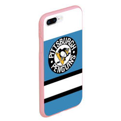 Чехол для iPhone 7Plus/8 Plus матовый Pittsburgh Penguins blue - фото 2