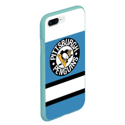 Чехол для iPhone 7Plus/8 Plus матовый Pittsburgh Penguins blue - фото 2