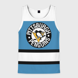 Мужская майка 3D Pittsburgh Penguins blue