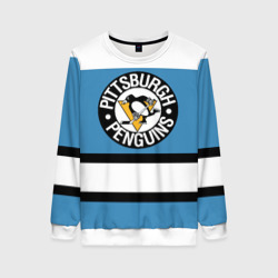 Женский свитшот 3D Pittsburgh Penguins blue