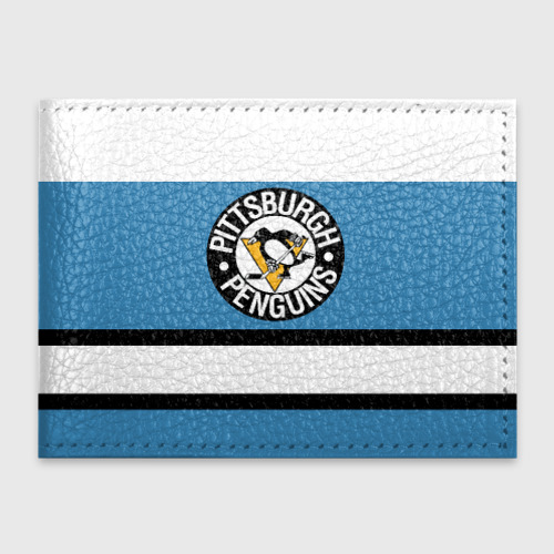 Обложка для студенческого билета Pittsburgh Penguins blue, цвет черный