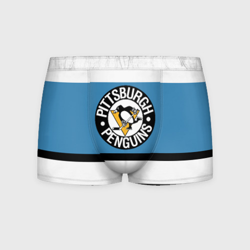 Мужские трусы 3D Pittsburgh Penguins blue, цвет 3D печать