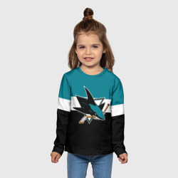 Детский лонгслив 3D San Jose Sharks - фото 2