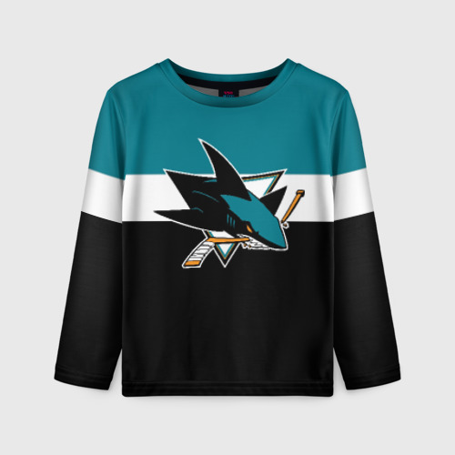 Детский лонгслив 3D San Jose Sharks