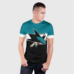 Мужская футболка 3D Slim San Jose Sharks - фото 2