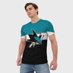 Мужская футболка 3D San Jose Sharks - фото 2