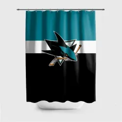 Штора 3D для ванной San Jose Sharks