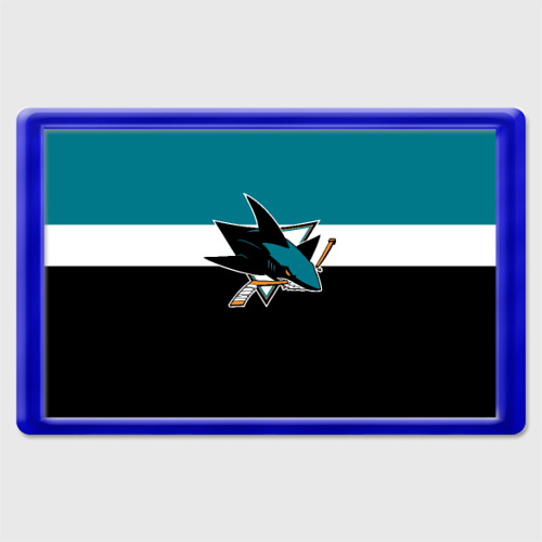 Магнит 45*70 San Jose Sharks, цвет синий