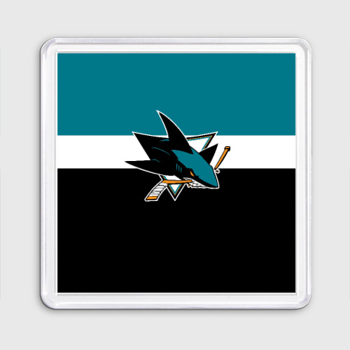 Магнит 55*55 San Jose Sharks