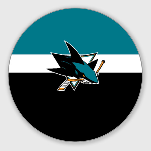 Круглый коврик для мышки San Jose Sharks