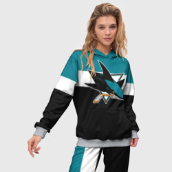 Женский костюм с толстовкой 3D San Jose Sharks - фото 2