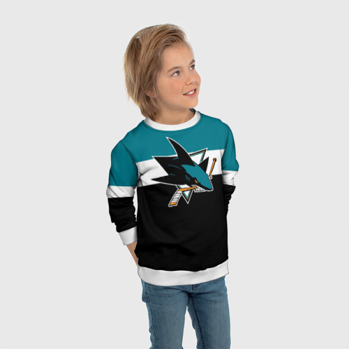 Детский свитшот 3D San Jose Sharks, цвет 3D печать - фото 5