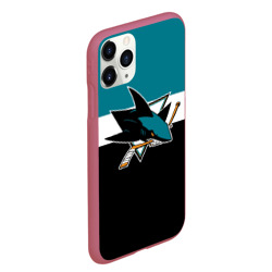 Чехол для iPhone 11 Pro Max матовый San Jose Sharks - фото 2