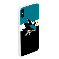 Чехол для iPhone XS Max матовый San Jose Sharks - фото 2