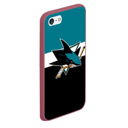 Чехол для iPhone 5/5S матовый San Jose Sharks - фото 2