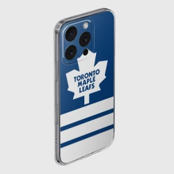 Чехол для iPhone 16 Pro Max силиконовый с защитой камеры Toronto Maple Leafs - фото 2