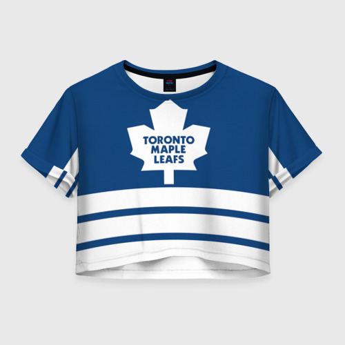 Женская футболка Crop-top 3D Toronto Maple Leafs