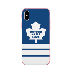 Чехол для iPhone X матовый Toronto Maple Leafs