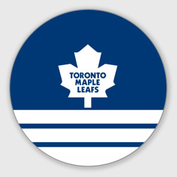 Круглый коврик для мышки Toronto Maple Leafs