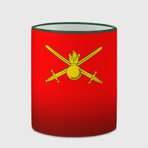 Кружка с полной запечаткой Сухопутные войска, цвет Кант зеленый - фото 4