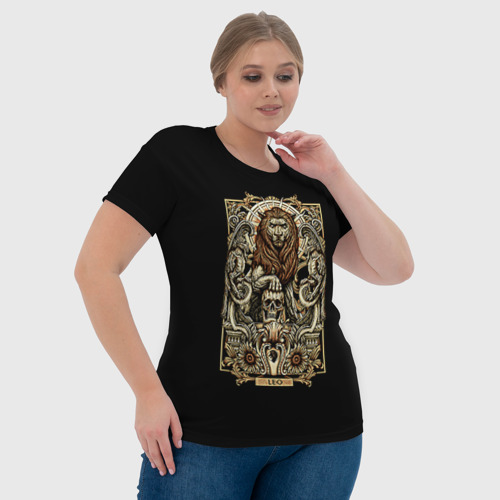 Женская футболка 3D Лев, цвет 3D печать - фото 6