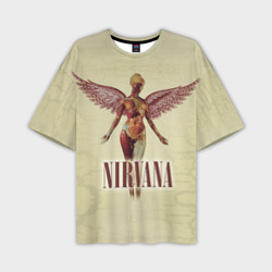 Мужская футболка oversize 3D Nirvana