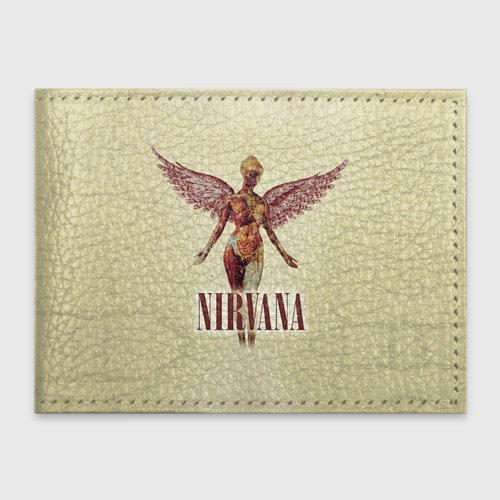 Обложка для студенческого билета с принтом Nirvana, вид спереди №1
