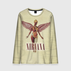 Мужской лонгслив 3D Nirvana