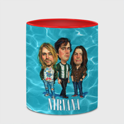 Кружка с полной запечаткой Шаржи группа Nirvana - фото 2
