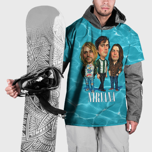 Накидка на куртку 3D Шаржи группа Nirvana