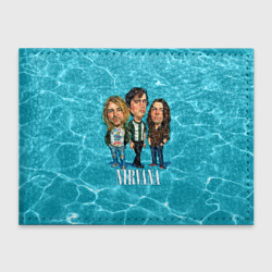 Обложка для студенческого билета Шаржи группа Nirvana