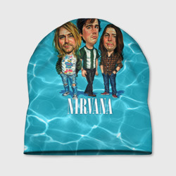 Шапка 3D Шаржи группа Nirvana