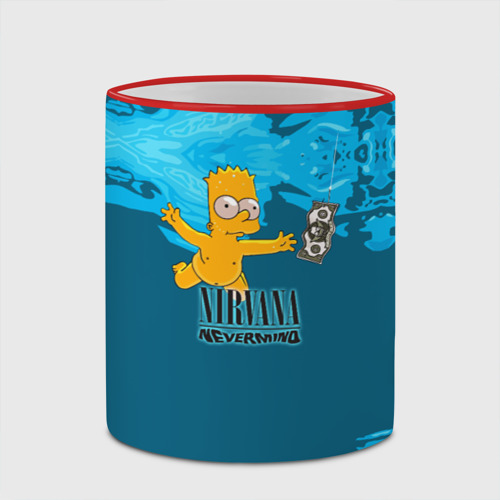 Кружка с полной запечаткой Nirvana & Simpson, цвет Кант красный - фото 4